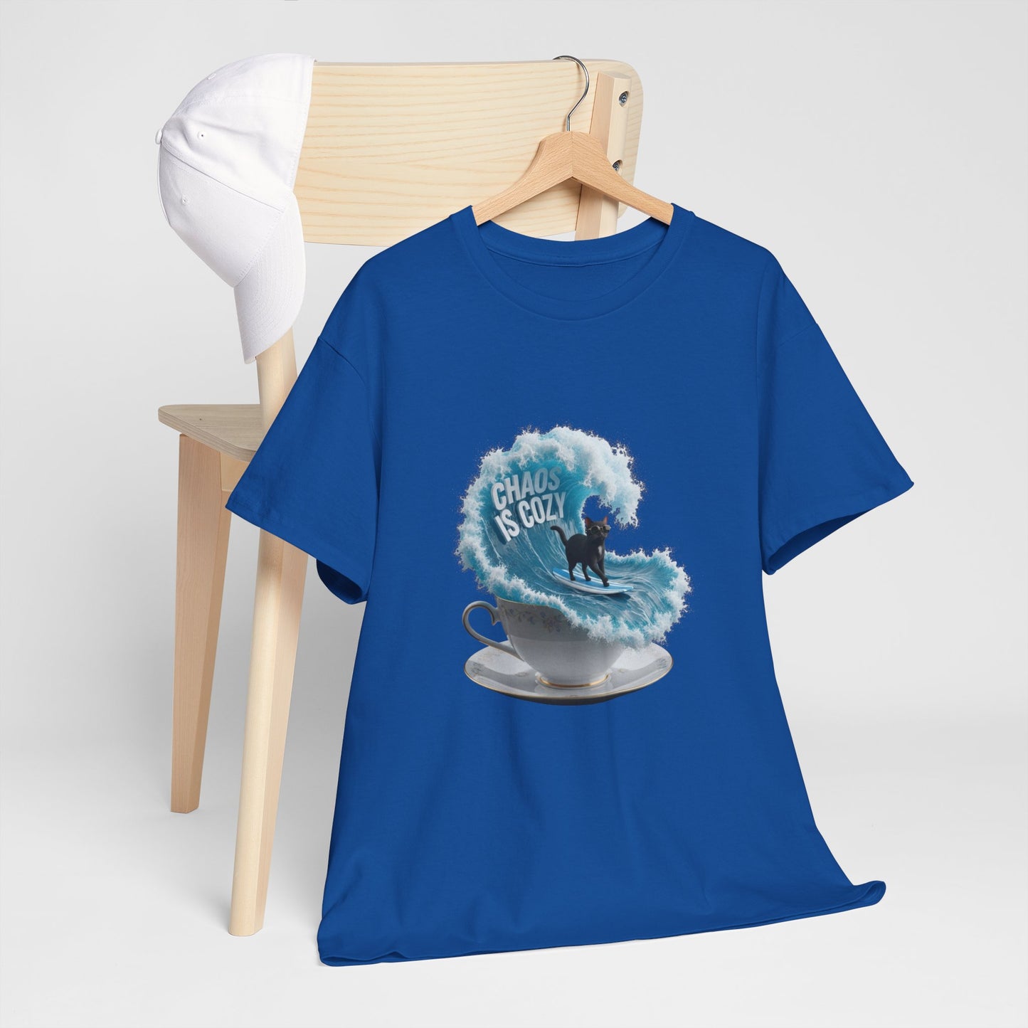 CHAOS IS COZY Teacup Surfing Tee