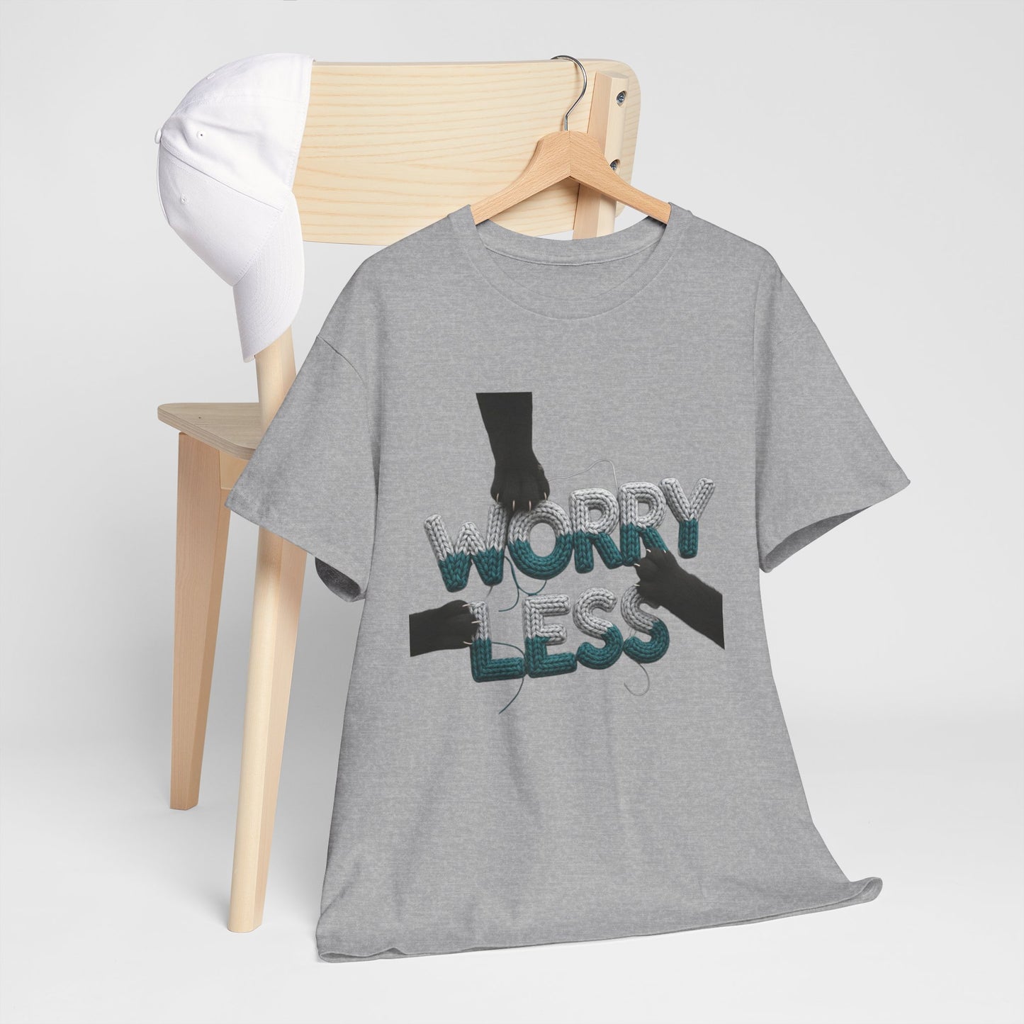 WORRY LESS Yarn Art Tee