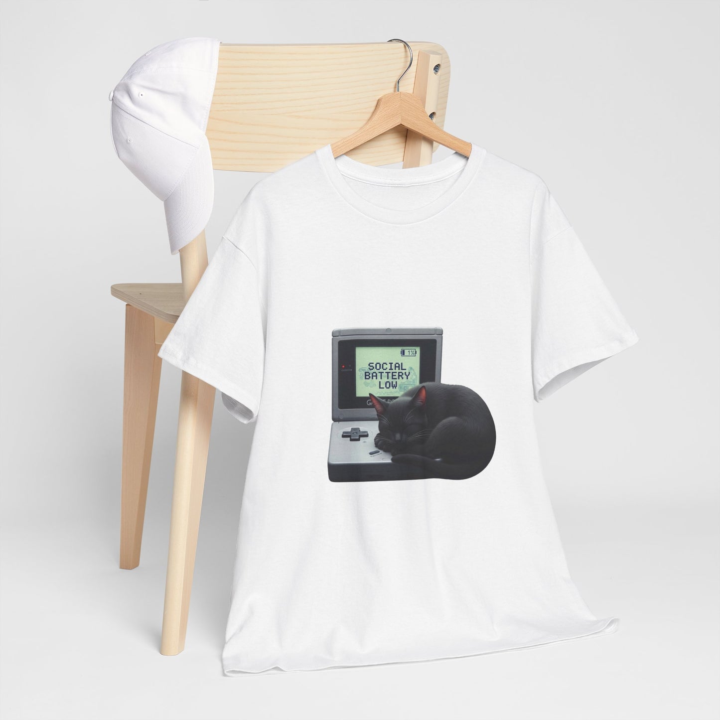 SOCIAL BATTERY LOW Retro Console Tee