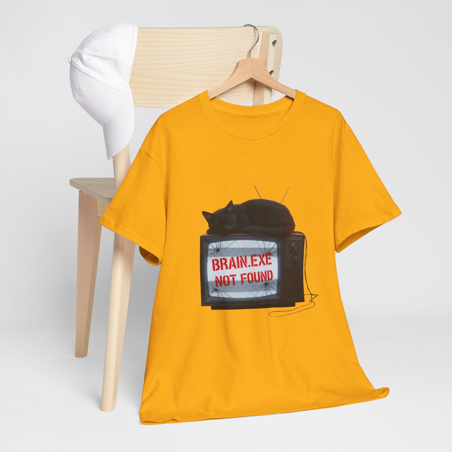 BRAIN.EXE NOT FOUND Retro Tee