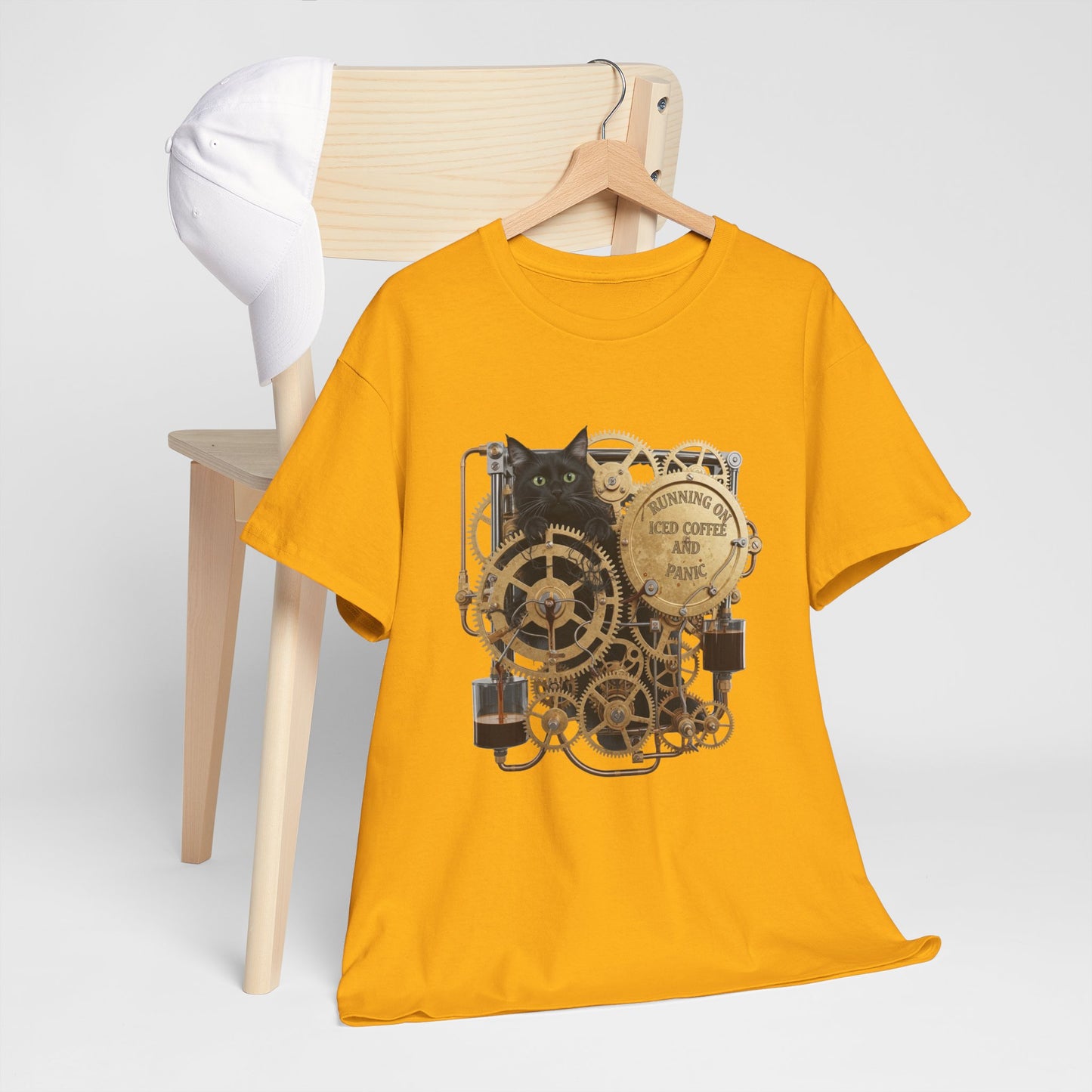 RUNNING ON ICED COFFEE AND PANIC Tee