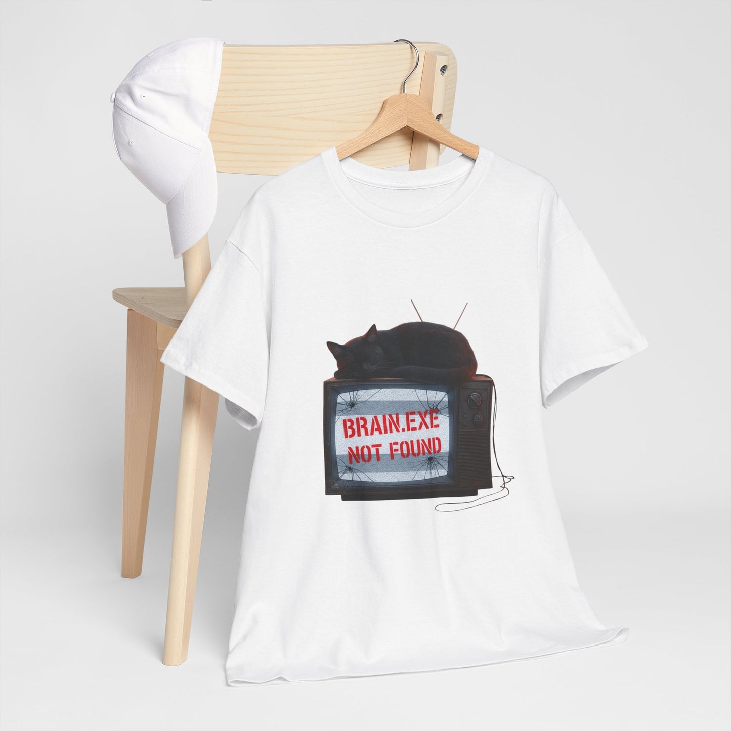 BRAIN.EXE NOT FOUND Retro Tee