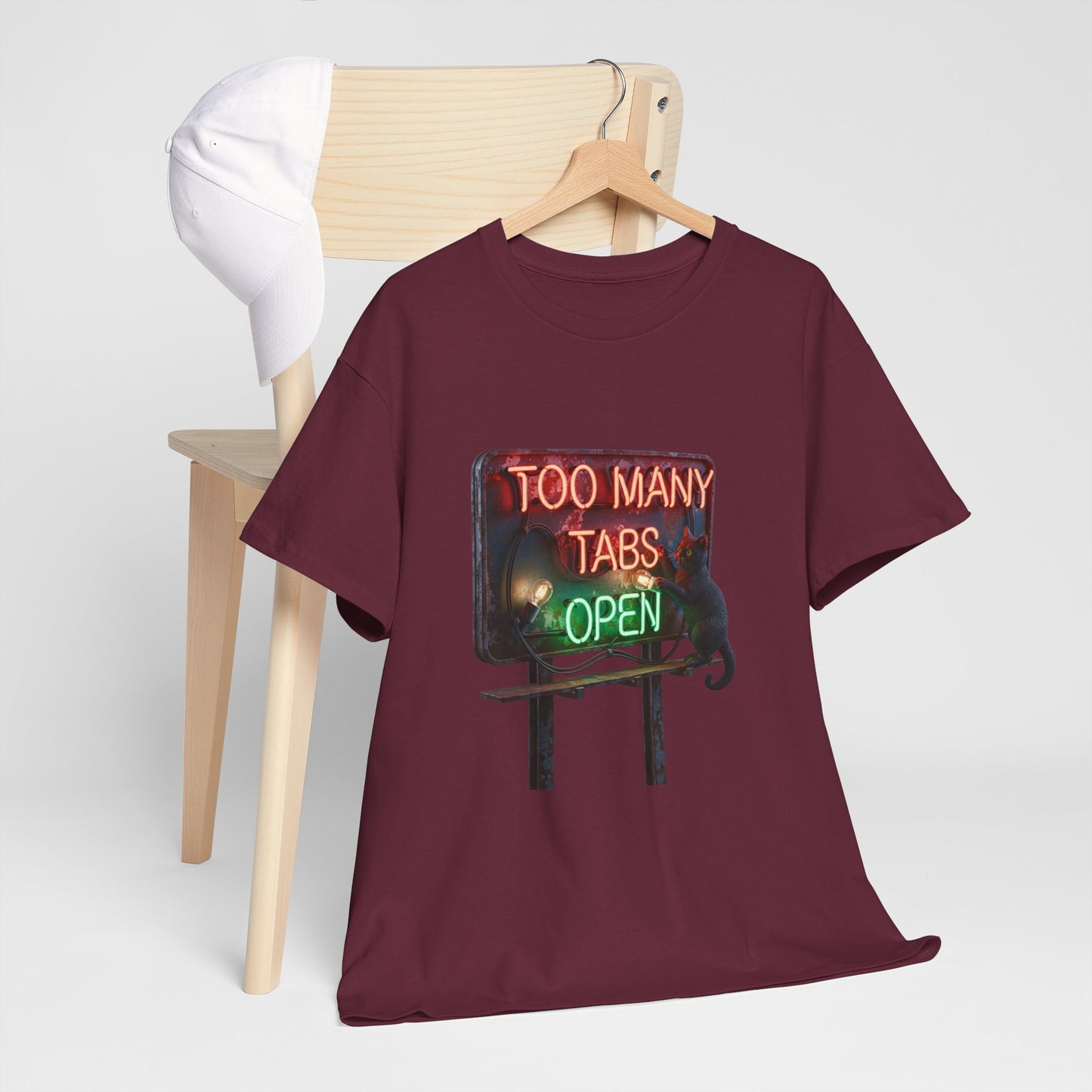 TOO MANY TABS OPEN Neon Billboard Tee