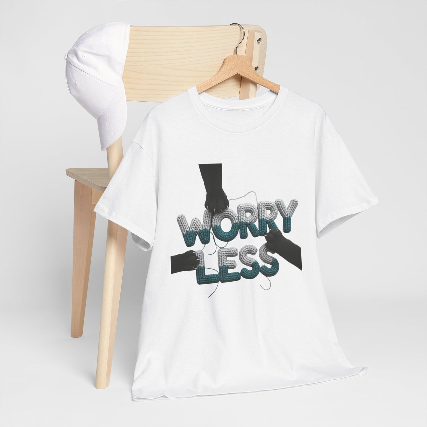 WORRY LESS Yarn Art Tee