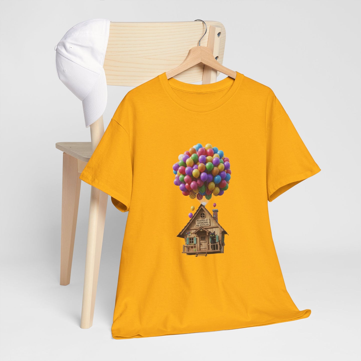 POWERED BY DAYDREAMS & NOSTALGIA Balloon House Tee