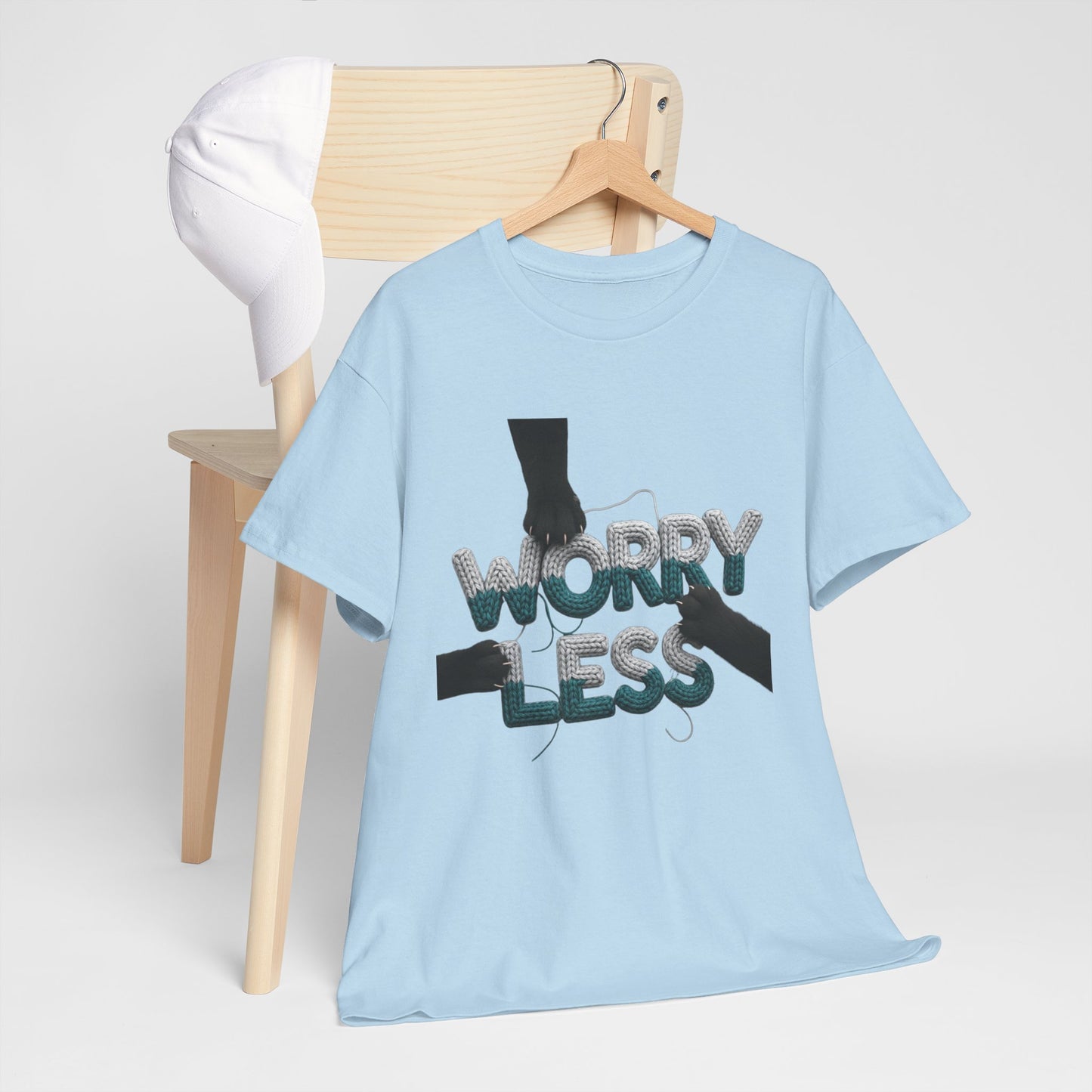WORRY LESS Yarn Art Tee