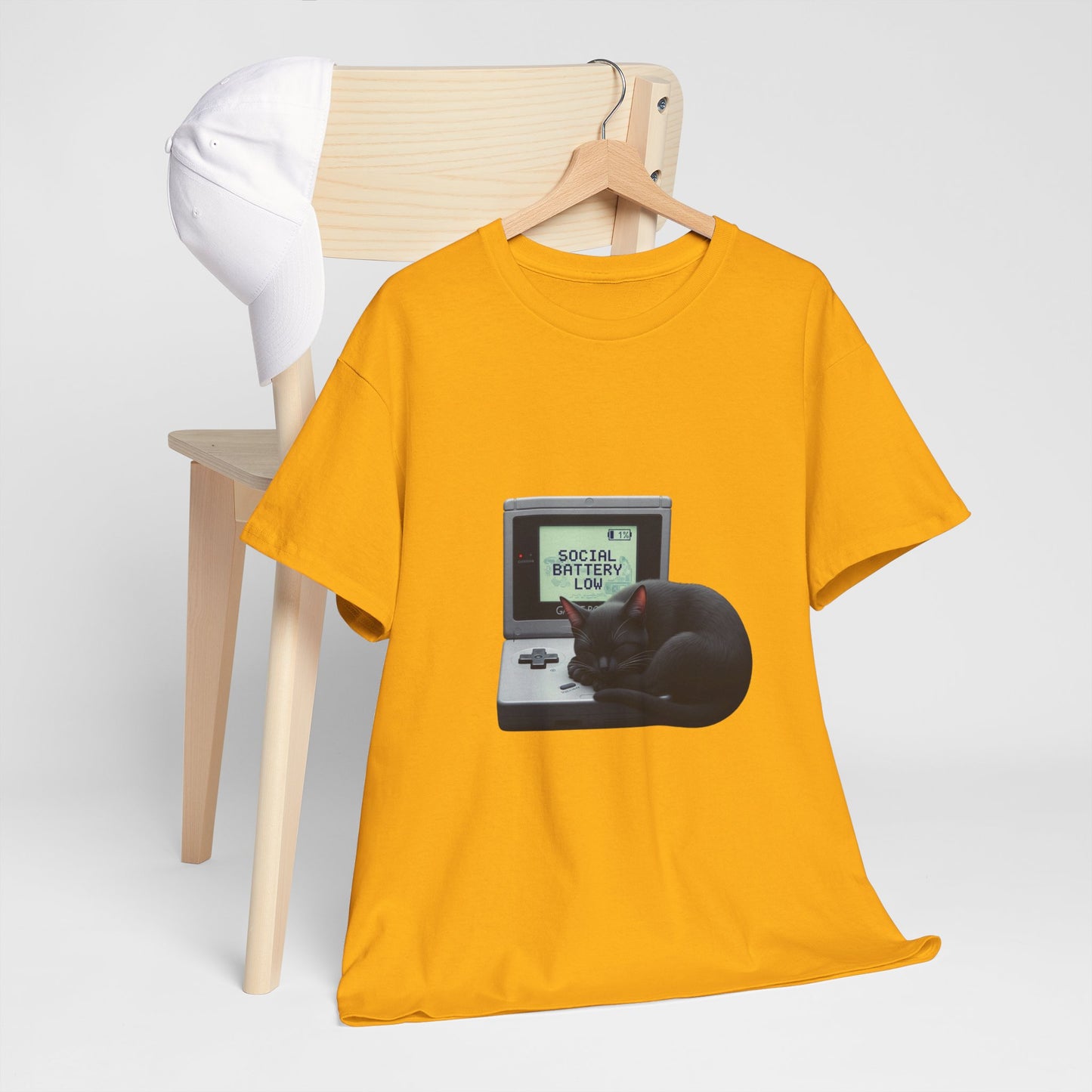 SOCIAL BATTERY LOW Retro Console Tee