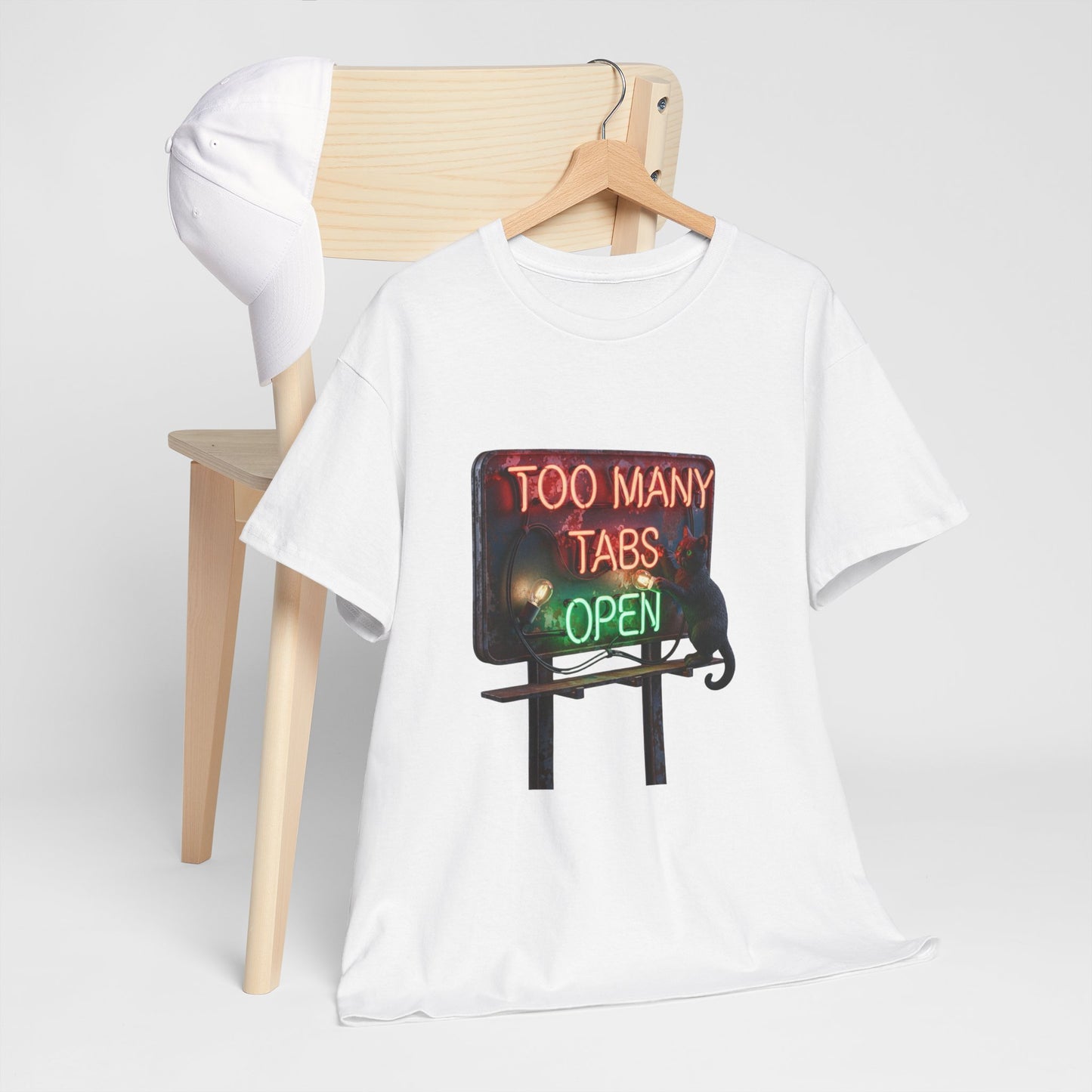 TOO MANY TABS OPEN Neon Billboard Tee