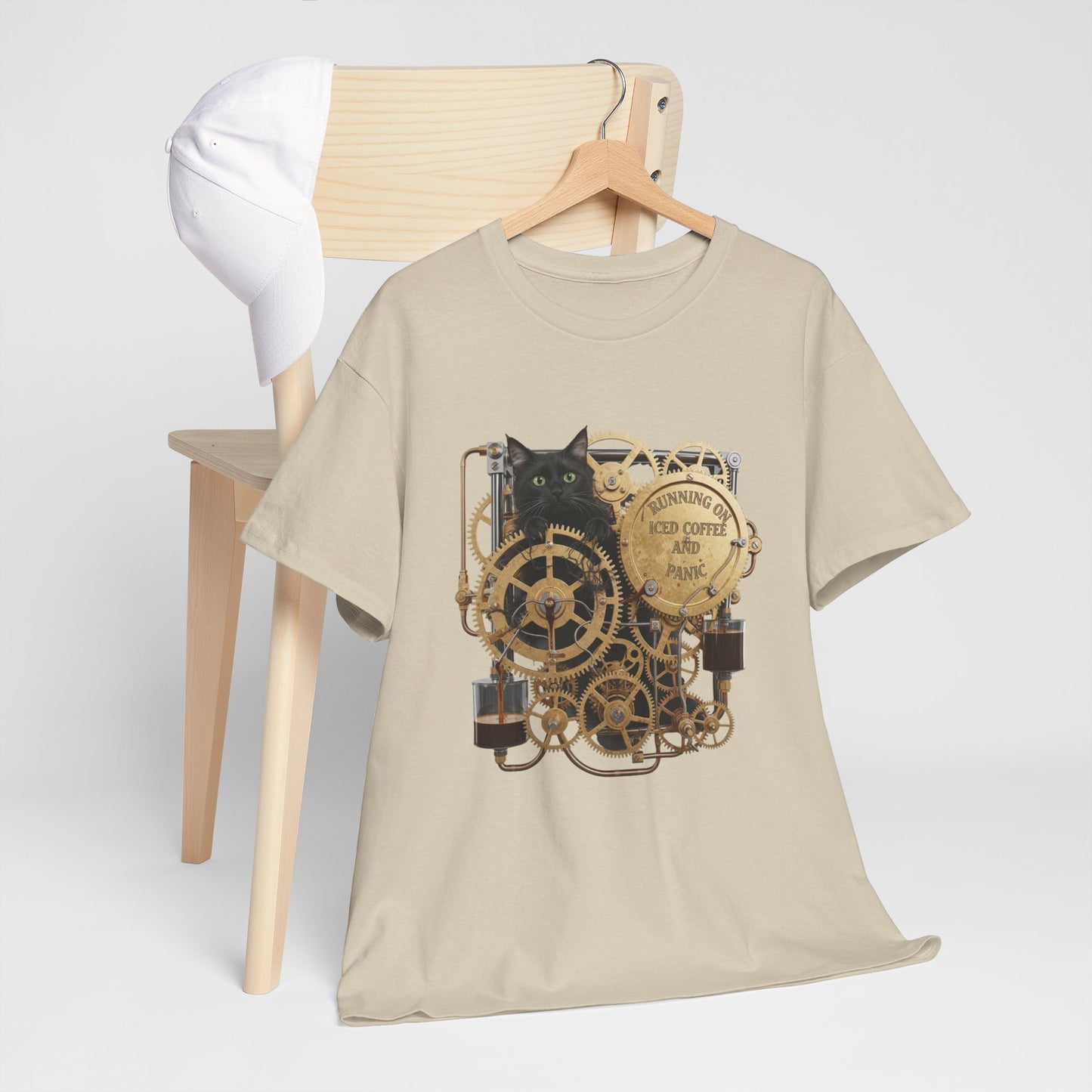 RUNNING ON ICED COFFEE AND PANIC Tee