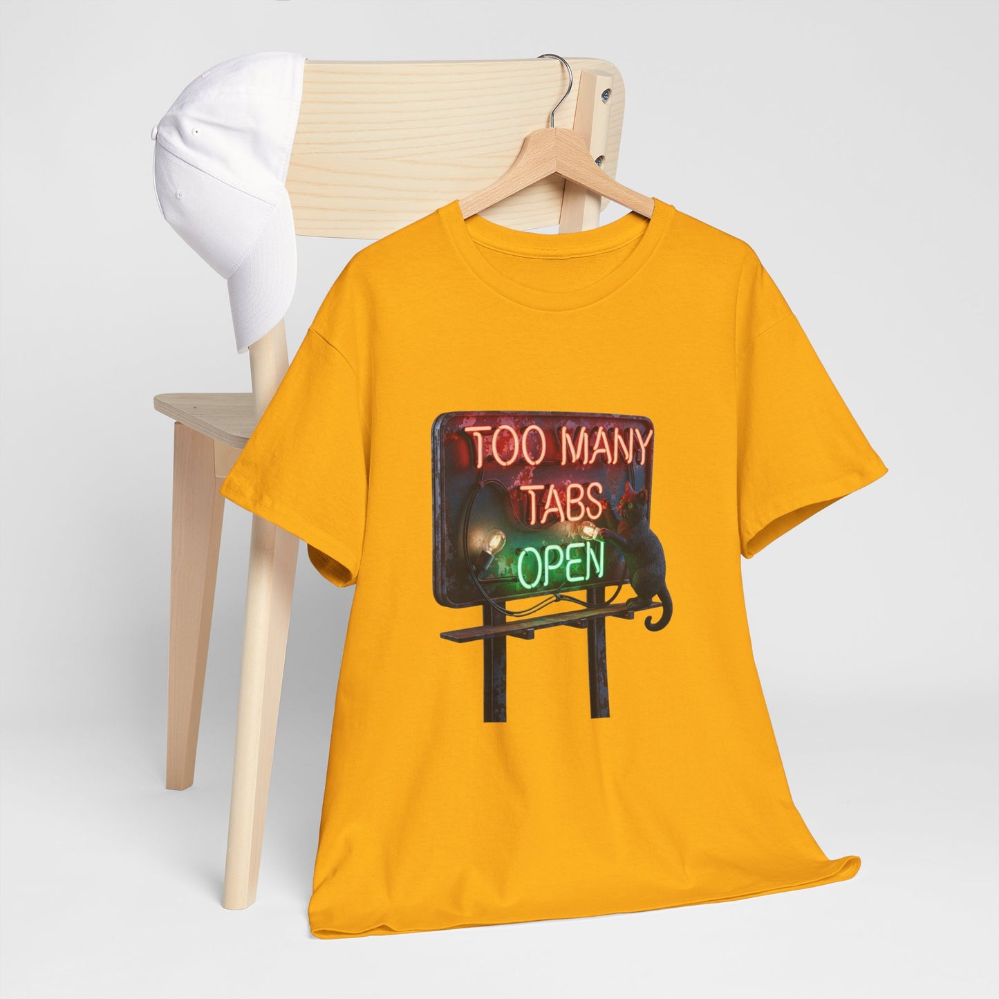 TOO MANY TABS OPEN Neon Billboard Tee