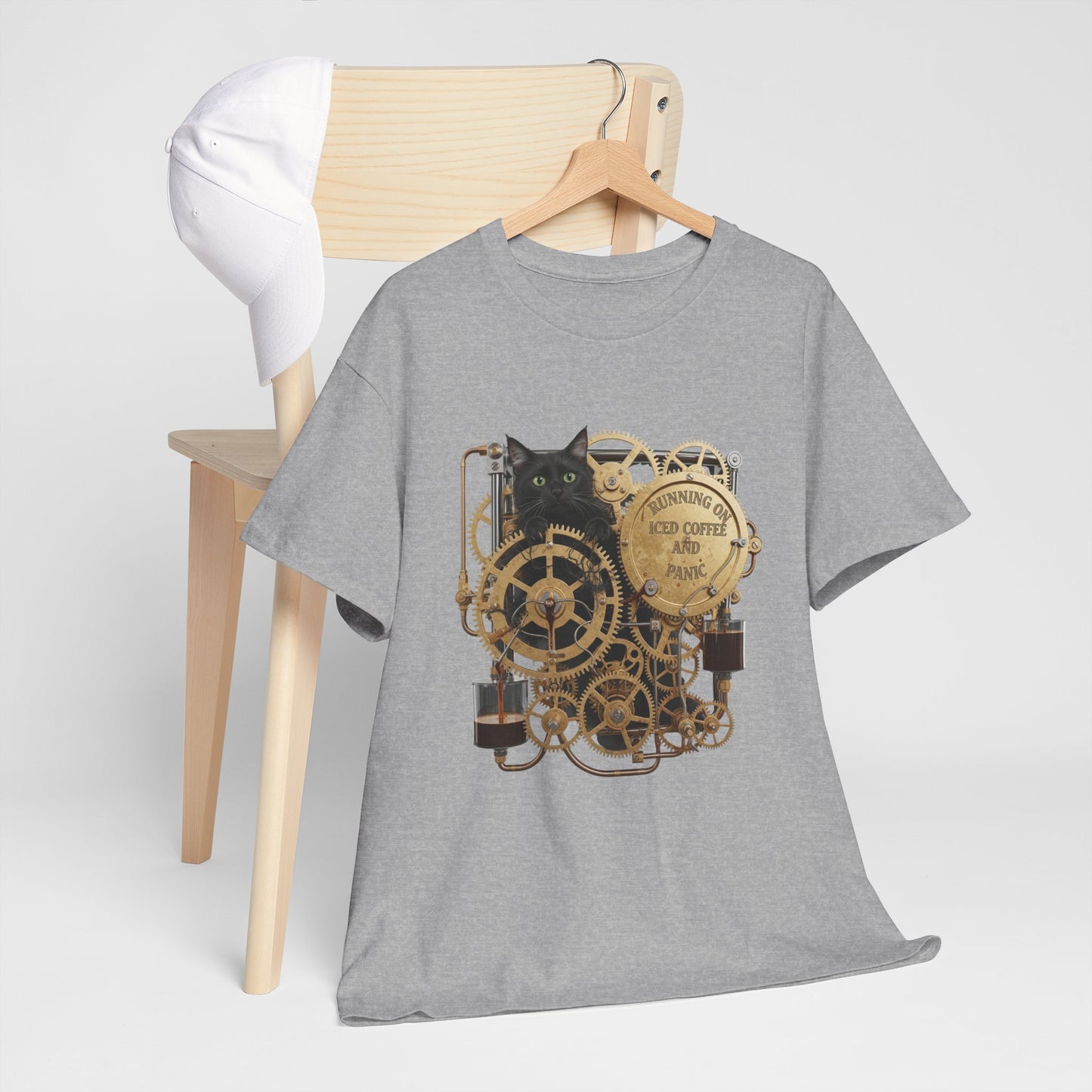 RUNNING ON ICED COFFEE AND PANIC Tee