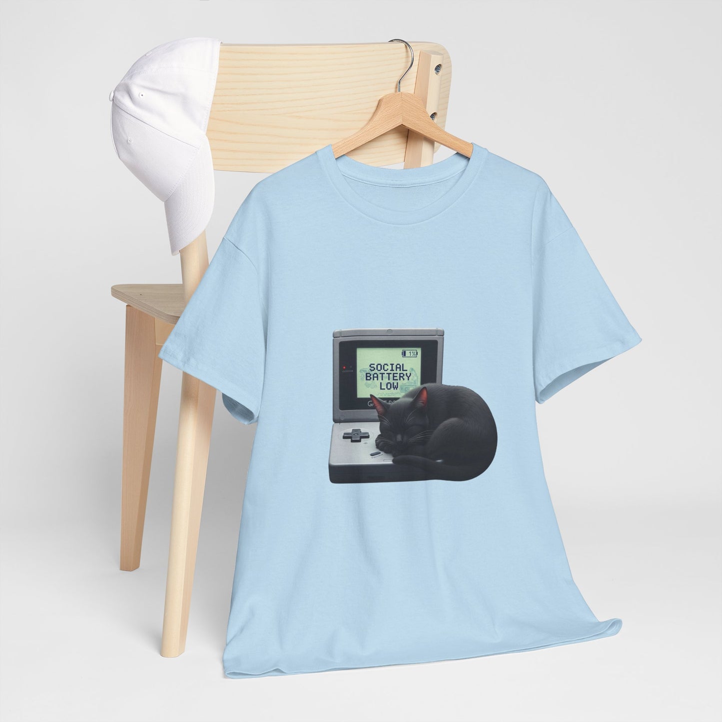 SOCIAL BATTERY LOW Retro Console Tee