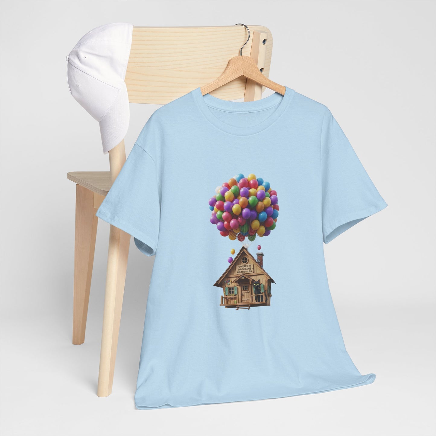 POWERED BY DAYDREAMS & NOSTALGIA Balloon House Tee