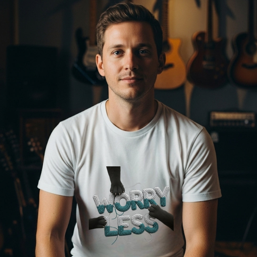 WORRY LESS Yarn Art Tee