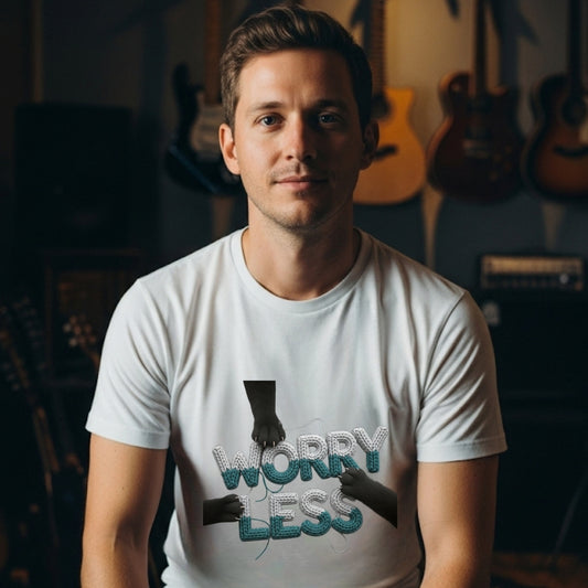 WORRY LESS Yarn Art Tee