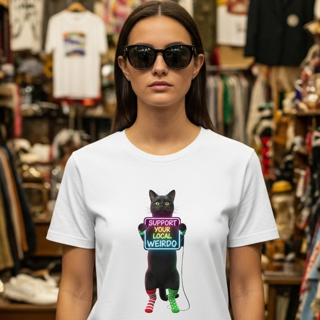 SUPPORT YOUR LOCAL WEIRDO Neon Tee