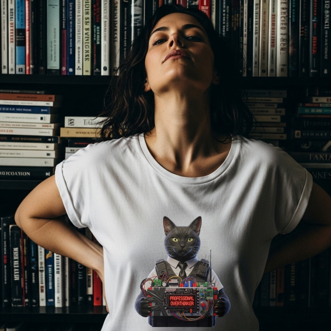 PROFESSIONAL OVERTHINKER: My Brain is Buffering Chaos Tee