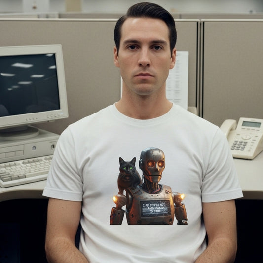 NOT PAID ENOUGH TO CARE Office Humor Tee